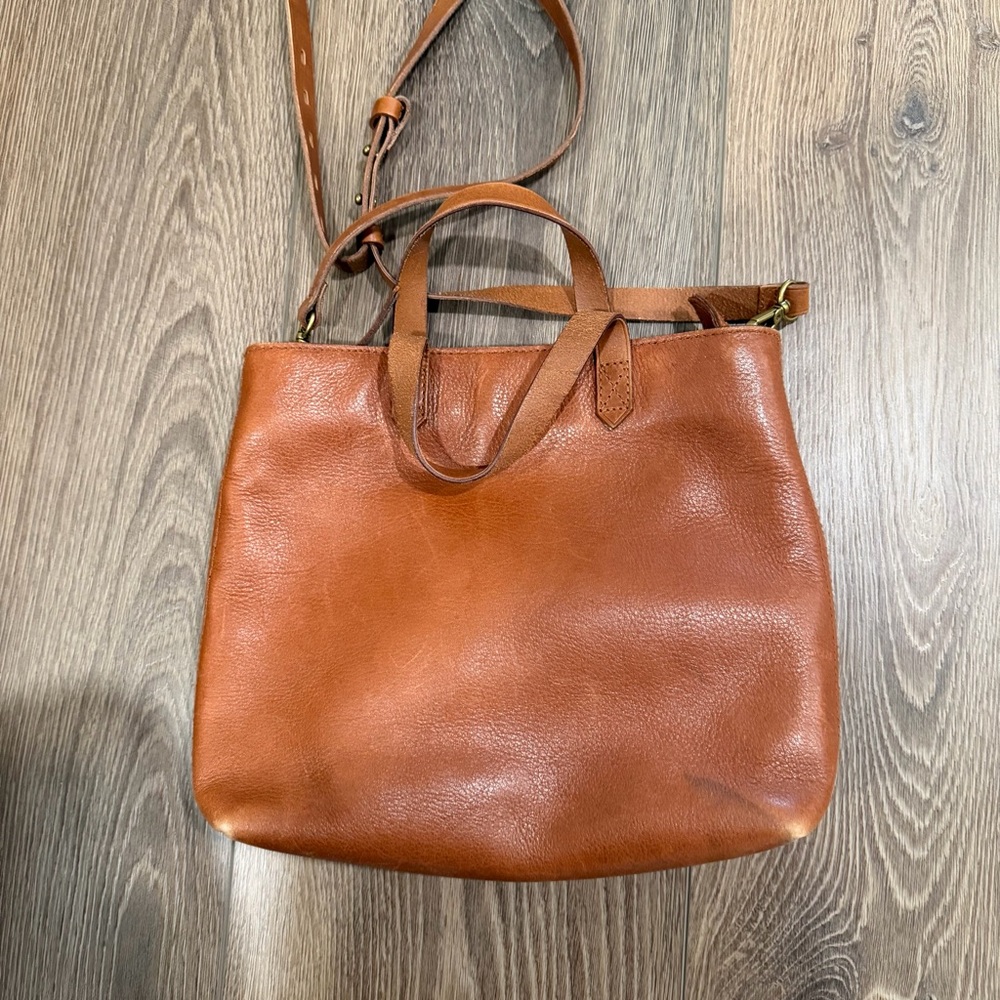 Madewell Chestnut Brown Small transport tote - Picture 6 of 9